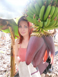 Alexandra Bujak, doing Environmental Science fieldwork in Tenerif.