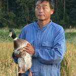 Takao Furumo with duck